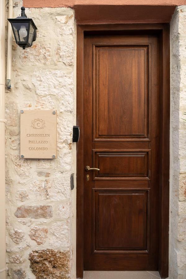 Chrisselen Palazzo Colombo Apartman Hriszí Aktí Haniá Kültér fotó